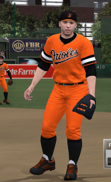 1971 Baltimore Orioles Alternate Orange Uniform - Uniforms - MVP Mods