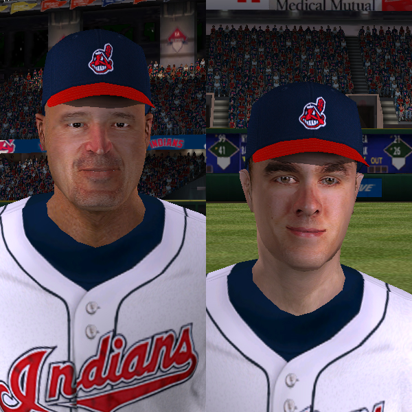 More information about "Lonnie Chisenhall and Manny Acta (manager) faces"