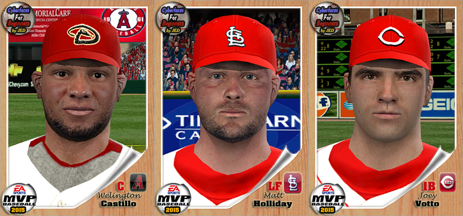 More information about "Castillo, Holliday and Votto face- MOD 2015"