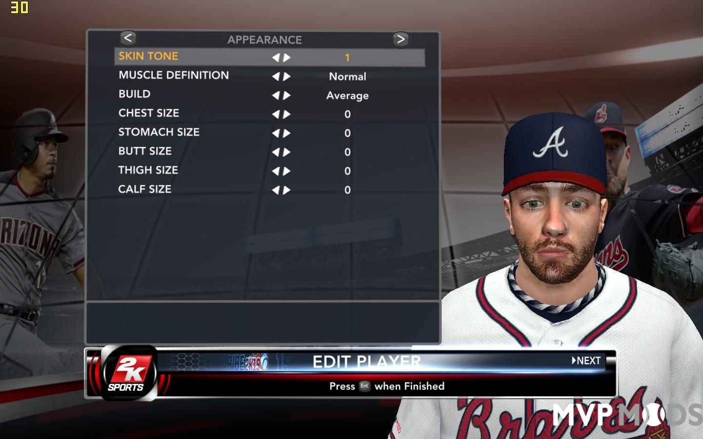 Dansby Swanson Braves - Faces - MVP Mods