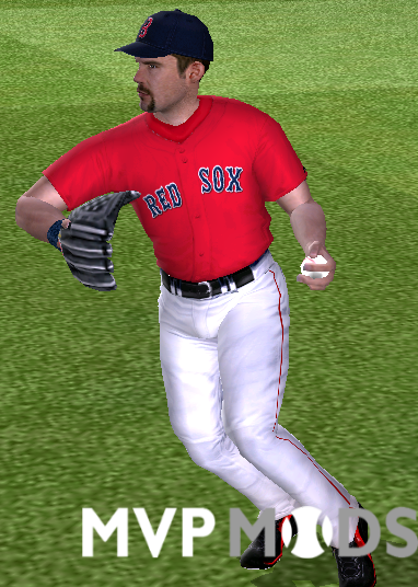 Red Sox Style Number Font Template - Uniforms - MVP Mods