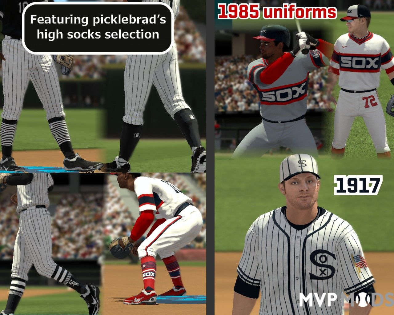 Chicago White Sox 1964-1990 - Uniforms - MVP Mods