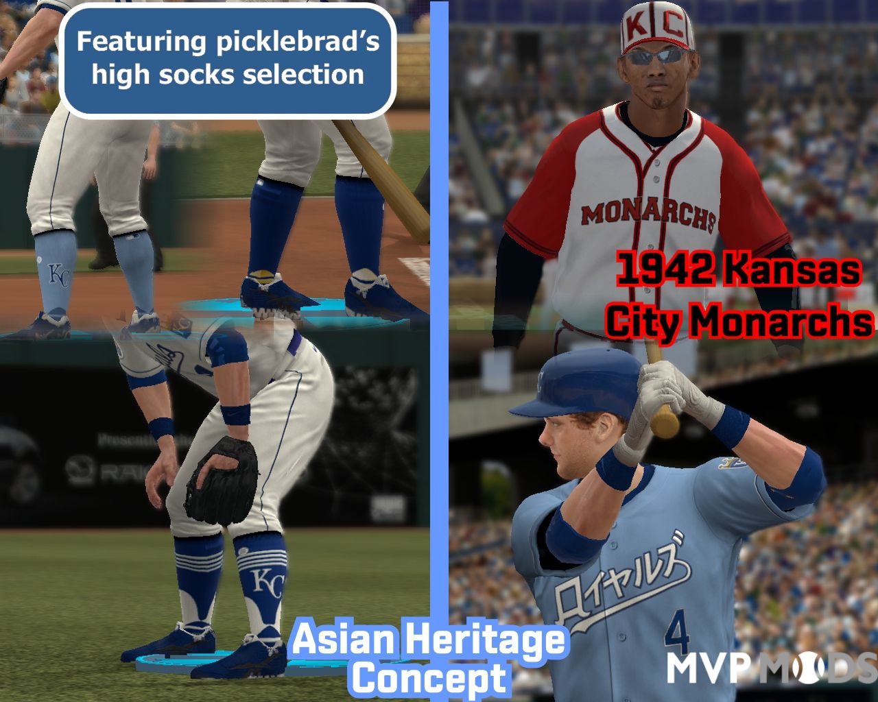 2020-2022 Kansas City Royals Uniform Set - Uniforms - MVP Mods