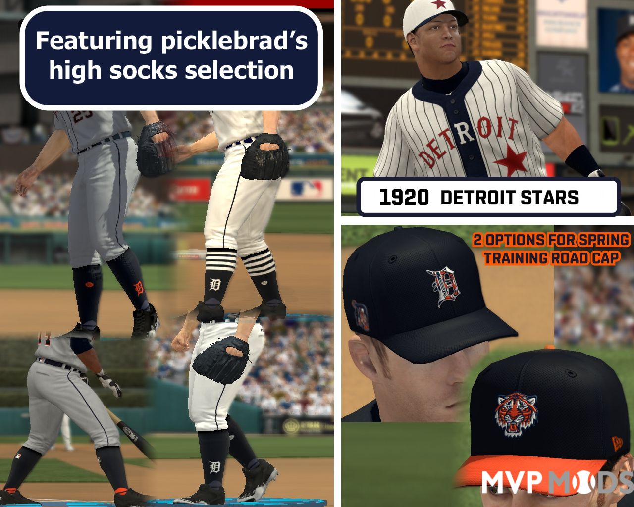 2020-2022 Detroit Tigers Uniform Set - Uniforms - MVP Mods