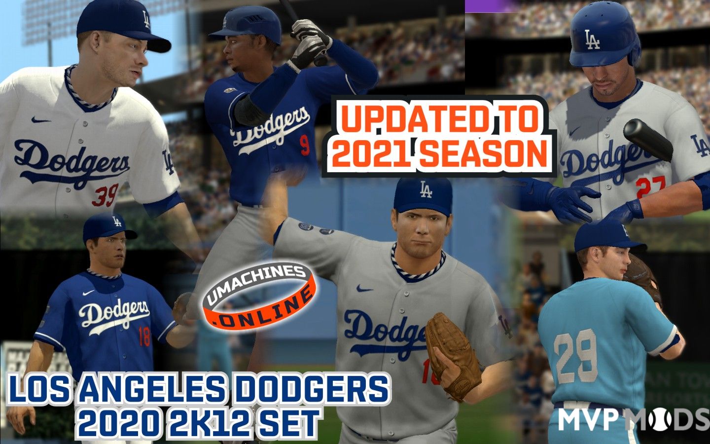 MLB Los Angeles Dodgers Uniform Set