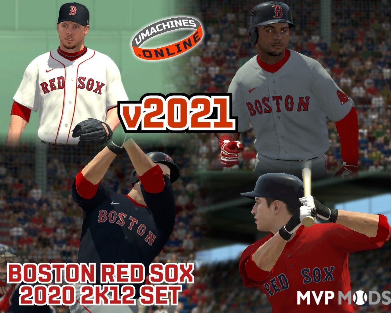 2020-2022 Boston Red Sox Uniform Set - Uniforms - MVP Mods