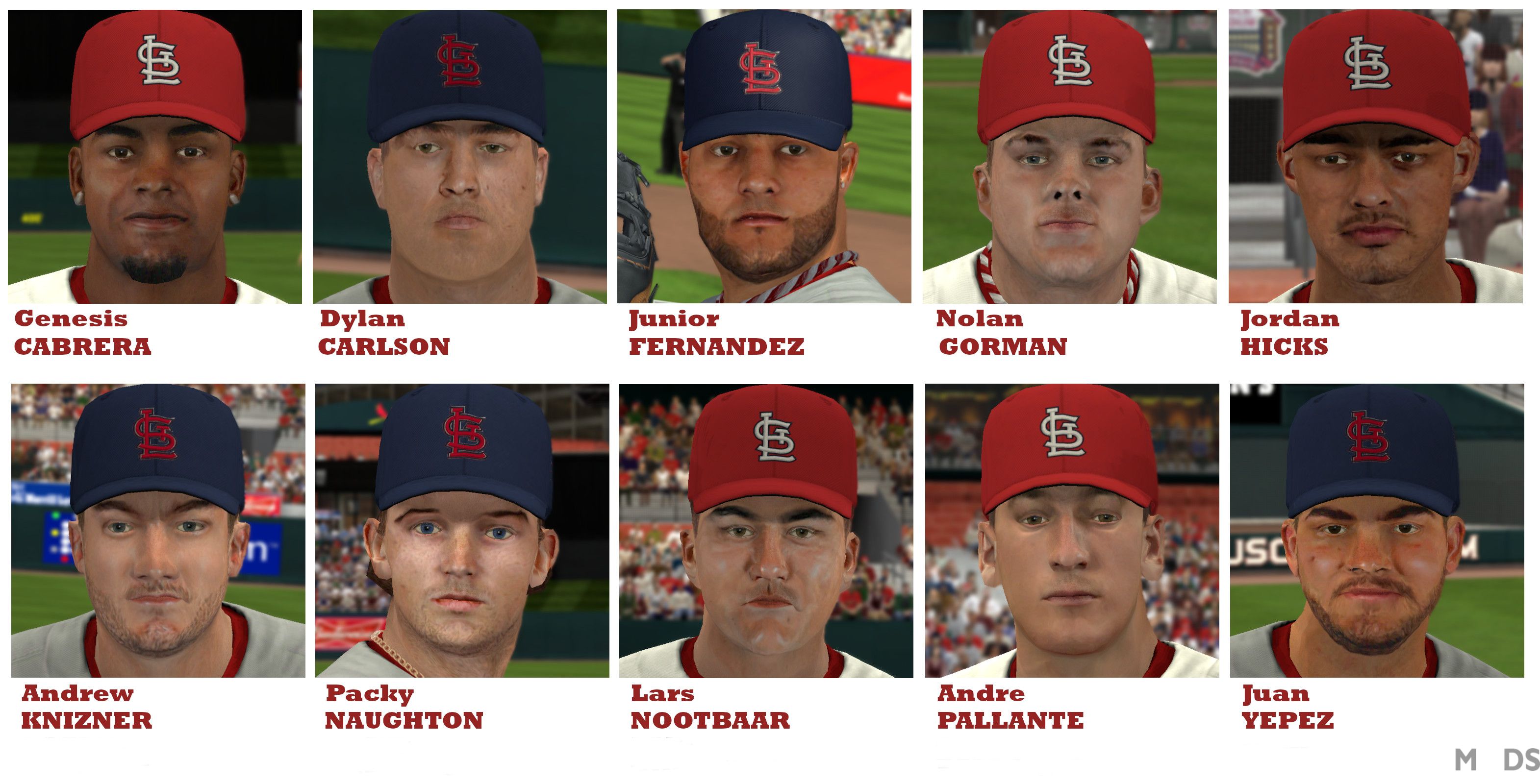 More information about "St. Louis Cardinals Cyberface Pack"